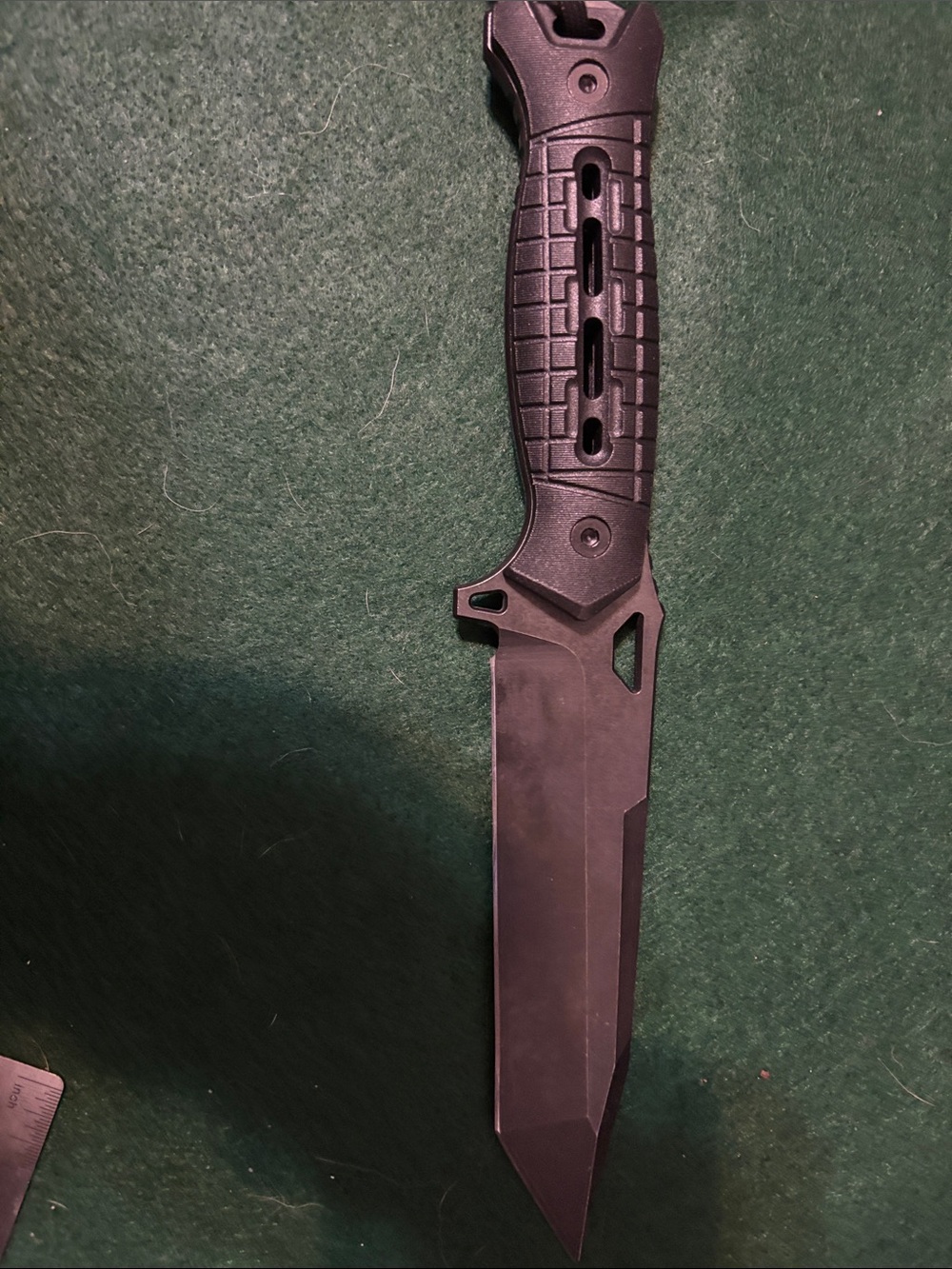 High Quality Black Outdoor Tactical Fixed-Blade Survival Knife - Black